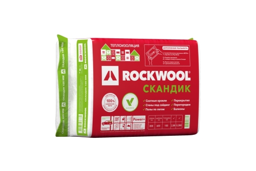 Утеплитель RockWool Лайт Баттс Скандик 800х600х100 (6 шт/пач; 2,88м2; 0,288м3; 36 пач/пал) - купить по низкой цене в официальном интернет-магазине Grand Line в Москве