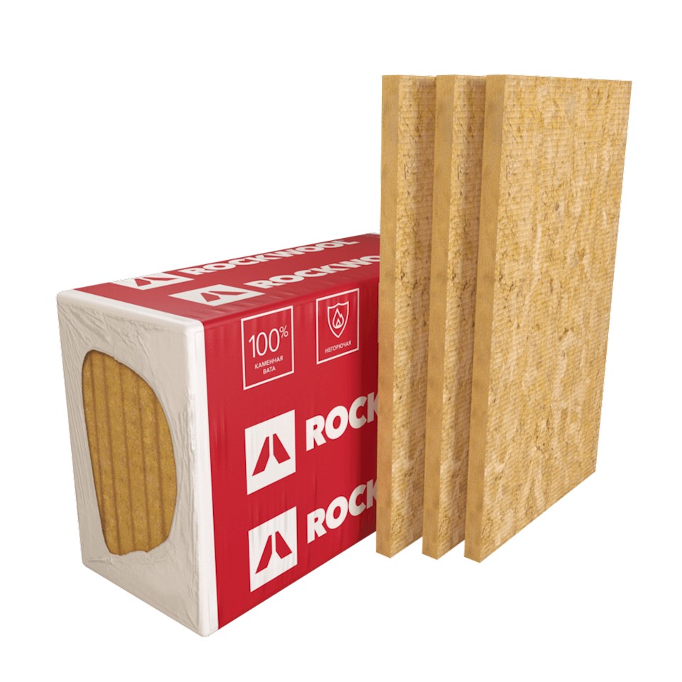 Утеплитель RockWool Венти Баттс 1000х600х50 (8 шт/пач; 4,80м2; 0,24м3; 24  пач/пал), цена 0 рублей за упак - купить с доставкой по Воронежу