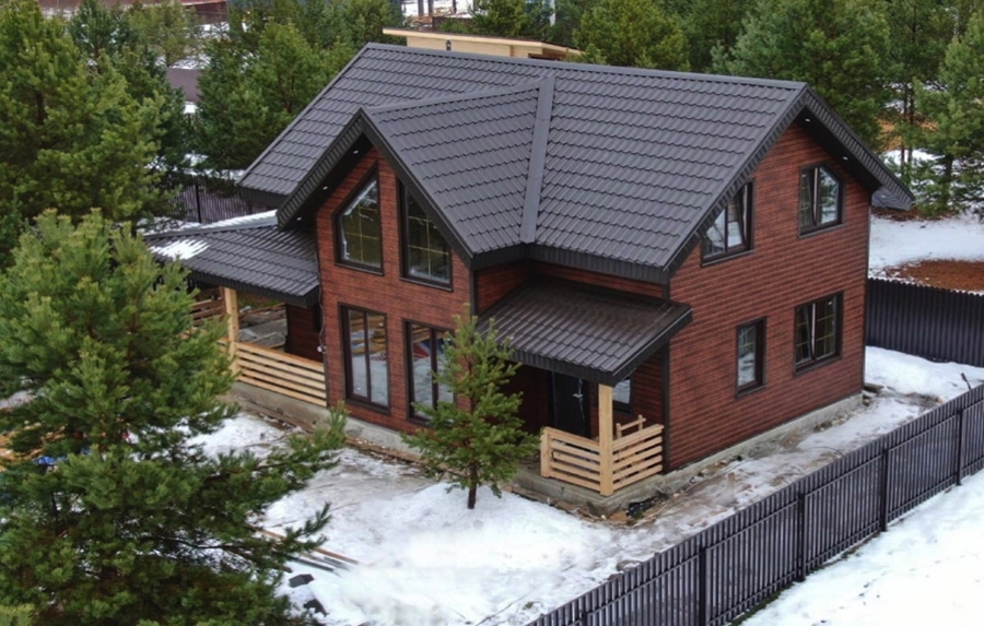 12 вариантов отделки фасада деревянного дома | Из чего сделать фасад каркасного дома